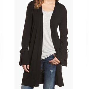NWOT Halogen Lightweight Tie Sleeve Cardigan